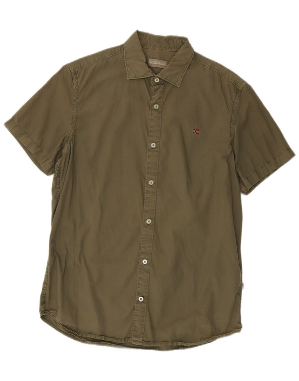 Napapijri Herren Geographic Kurzarmhemd XL Khaki