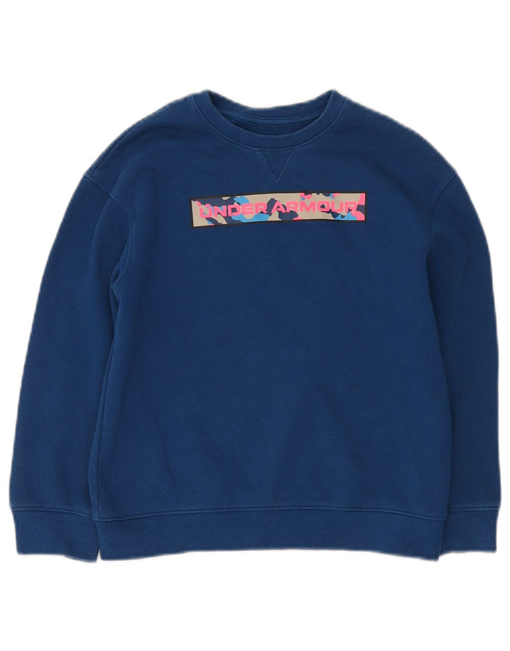 Under Armour Ragazzi Cold Gear Graphic Felpa Maglione 7-8 anni Piccolo Blu