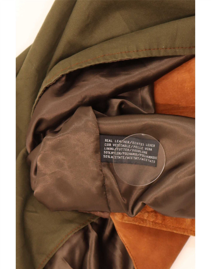 Blackthorn Mens Suede Waistcoat Medium Brown Leather