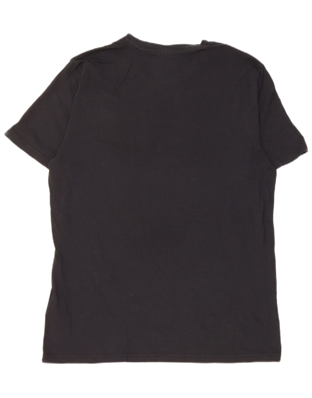 Diadora Mens T-Shirt Top Large Black Cotton