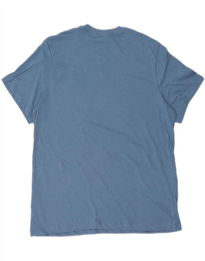 Nike Mens T-Shirt Top XL Blue Cotton