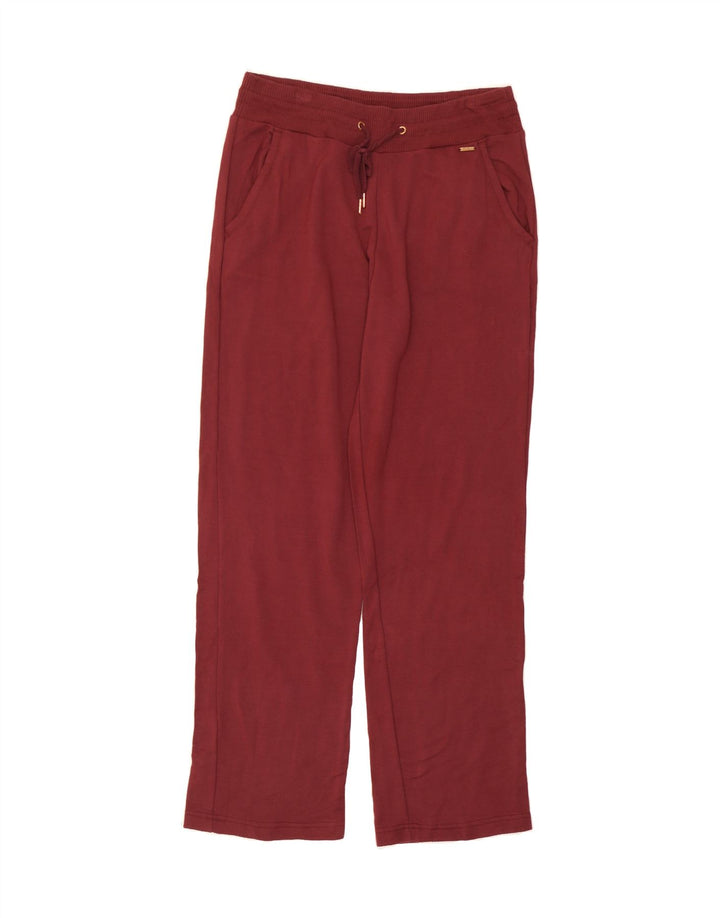 EDDIE BAUER Womens Tracksuit Trousers UK 14 Medium  Burgundy Vintage Eddie Bauer and Second-Hand Eddie Bauer from Messina Hembry 