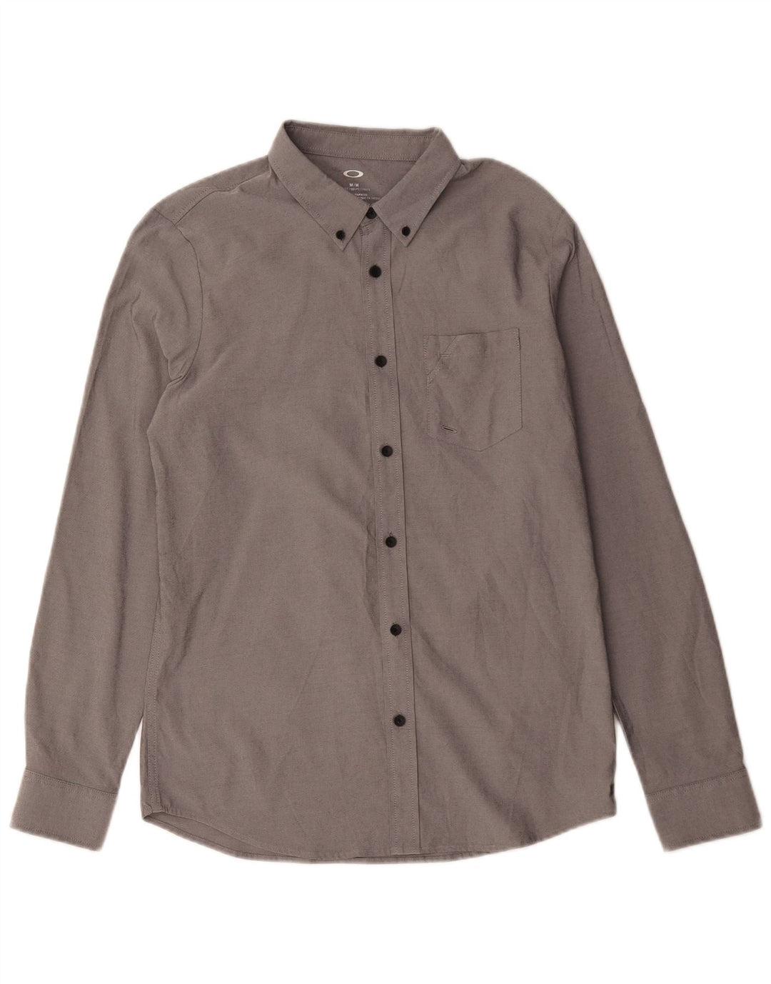 Oakley Mens Slim Fit Shirt Medium Grey Polyester