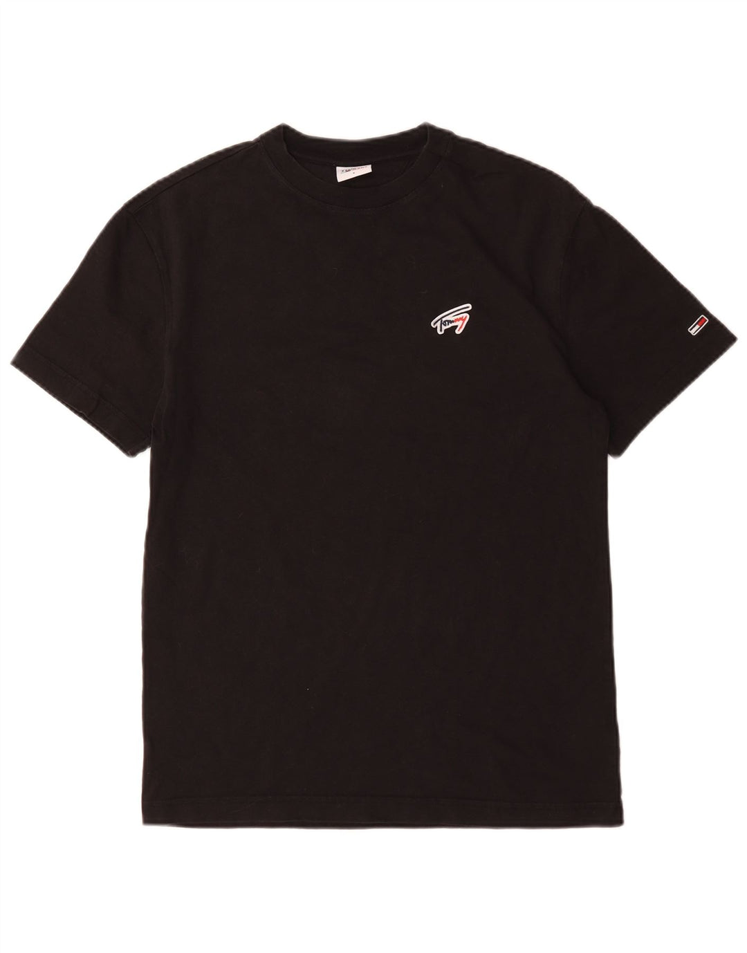 Tommy Hilfiger Mens T-Shirt Top Small Black Cotton