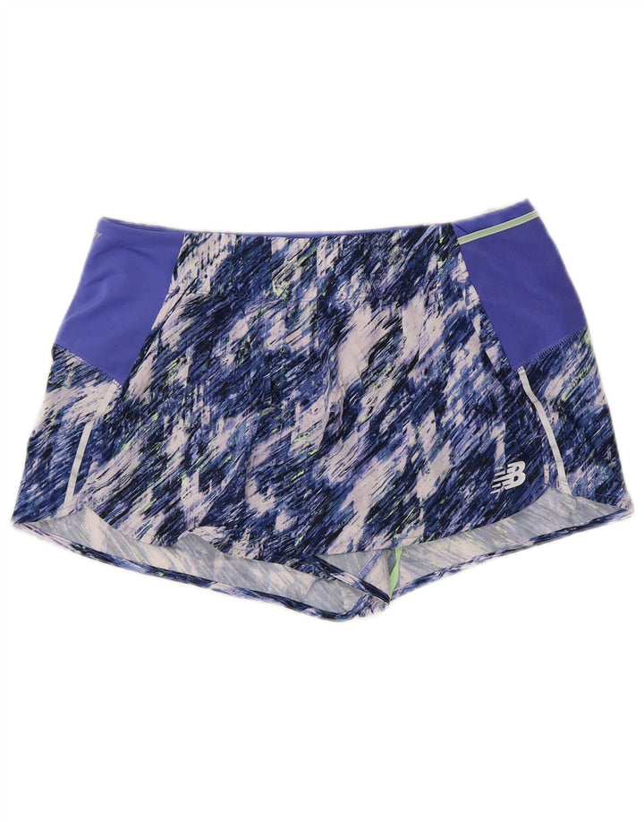Pantaloncini sportivi modello astratto da donna NEW BALANCE UK 14 Blu medio