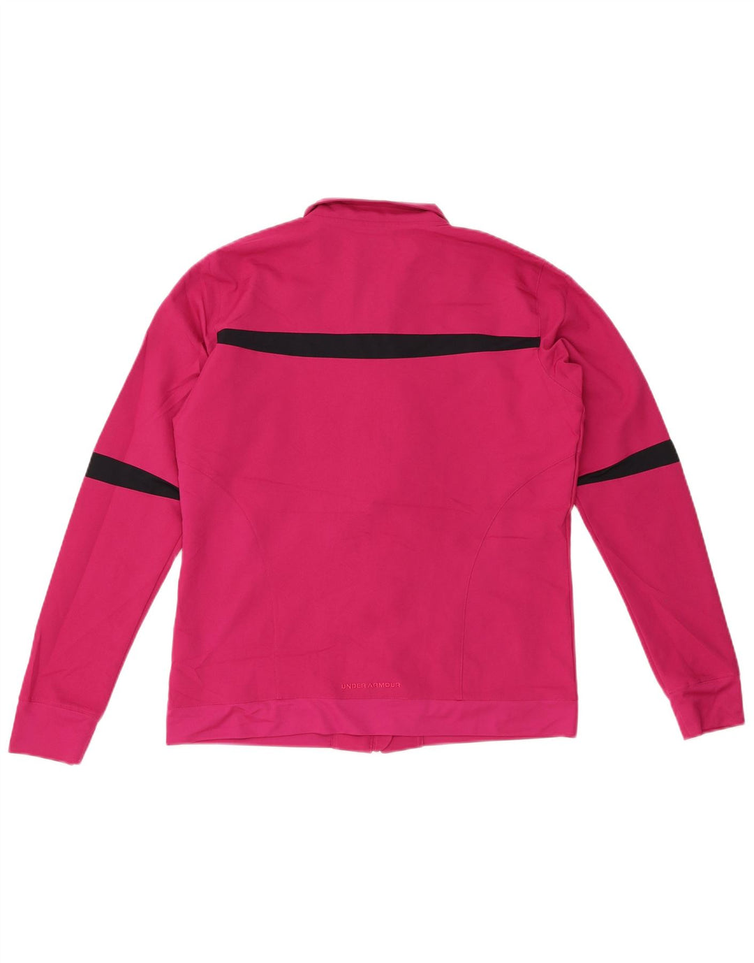 UNDER ARMOUR Womens Tracksuit Top Jacket UK 14 Medium Pink Colourblock