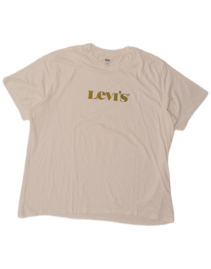 Levi's Mens Relaxed Fit Graphic T-Shirt Top XL White