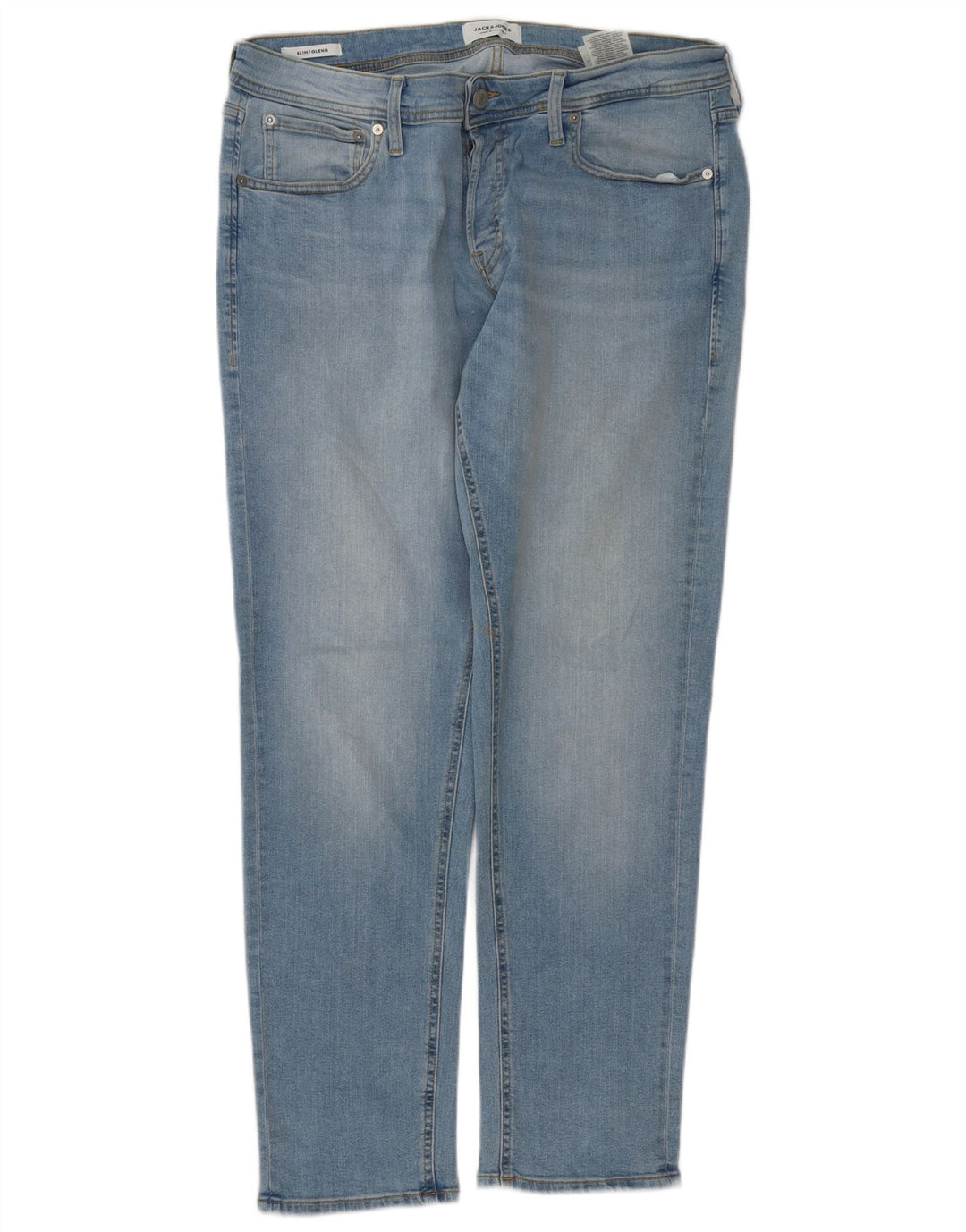 Jack & Jones Mens GLENN Slim Jeans W36 L32 Blue Cotton