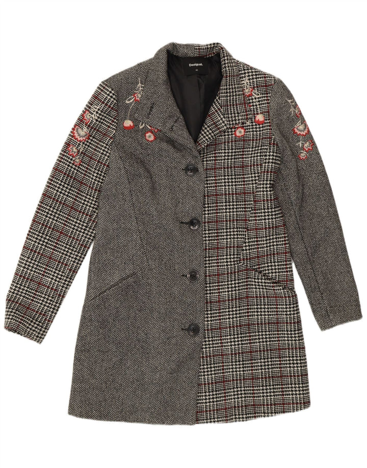 Γυναικείο πανωφόρι Desigual EU 40 Medium Grey Patchwork Polyester