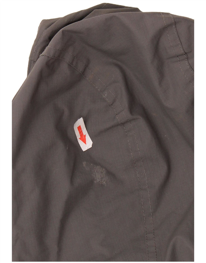 SUPERDRY Veste coupe-vent à capuche pour hommes UK 38 Nylon gris moyen