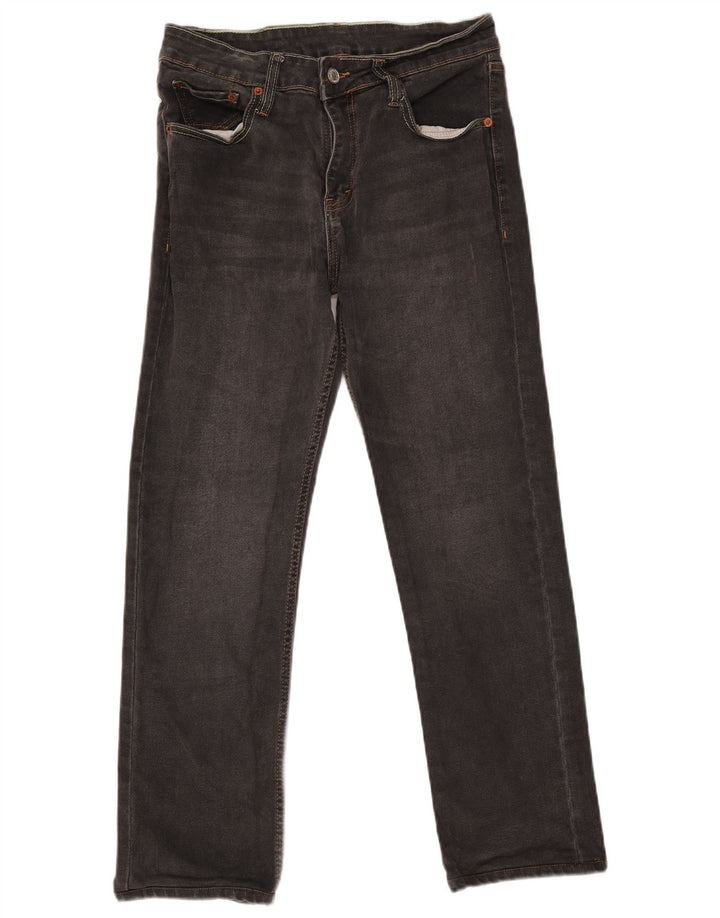 Мужские узкие прямые джинсы Levi's W32 L28, серый хлопок