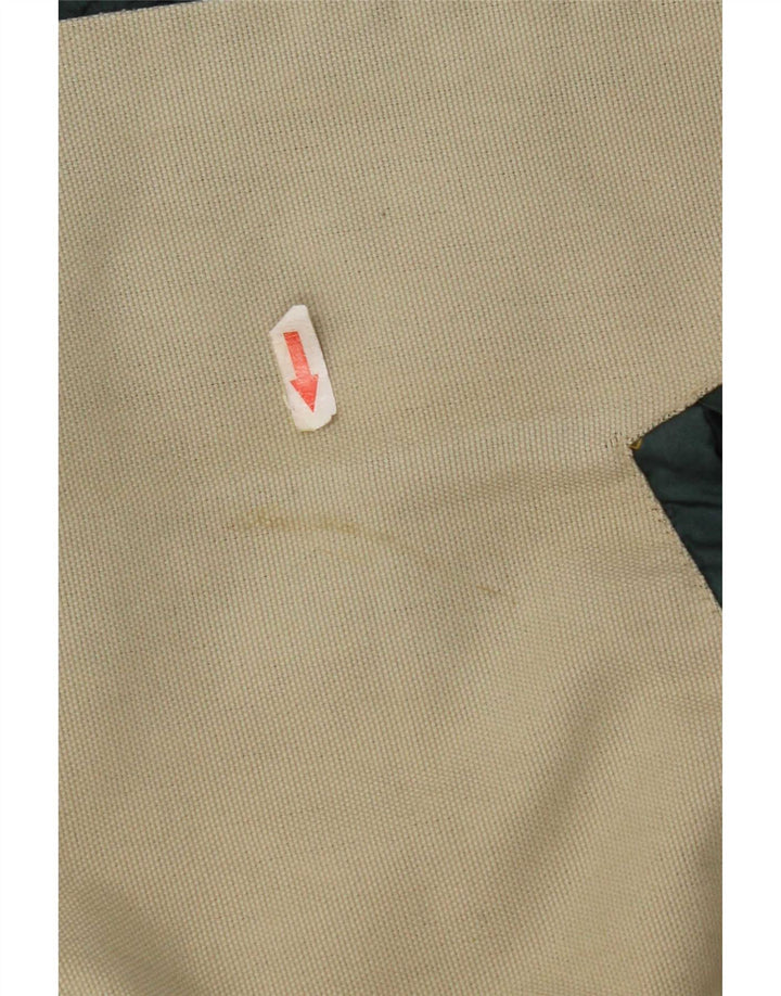 Vintage Mens Bomber Jacket UK 42 XL Beige Colourblock
