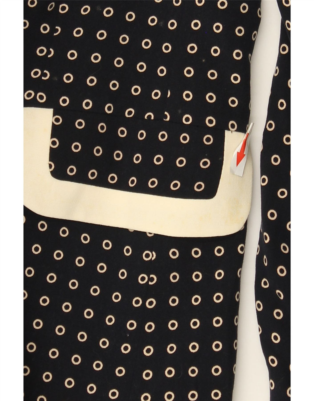 SUPERIOR Womens 2 Piece Skirt Set IT 44 Medium W30  Navy Blue Spotted