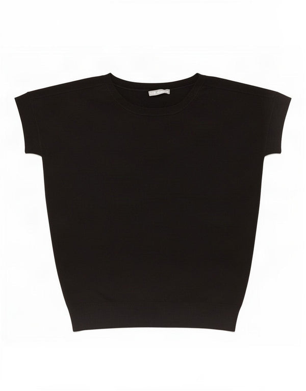Camicetta oversize da donna Marks & Spencer Top UK 8 piccolo acrilico nero