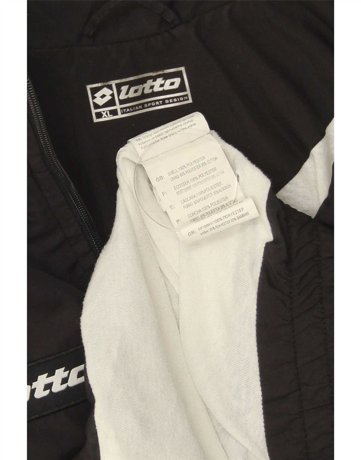 Giacca sportiva da uomo con grafica Lotto XL Poliestere color block nero