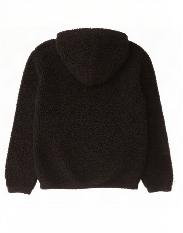 Maglione in pile Champion da ragazzo con zip e cappuccio 13-14 anni XL poliestere nero