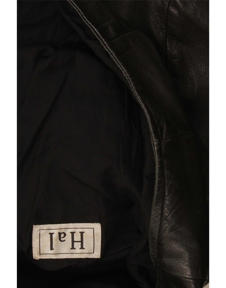 Vintage Mens Leather Jacket UK 40 Large Black