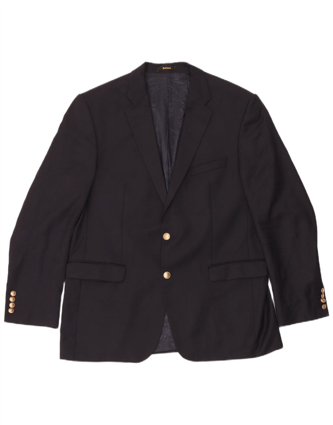 Barbour Herren-Blazerjacke mit 2 Knöpfen, Größe 54, groß, Marineblau, klassisch