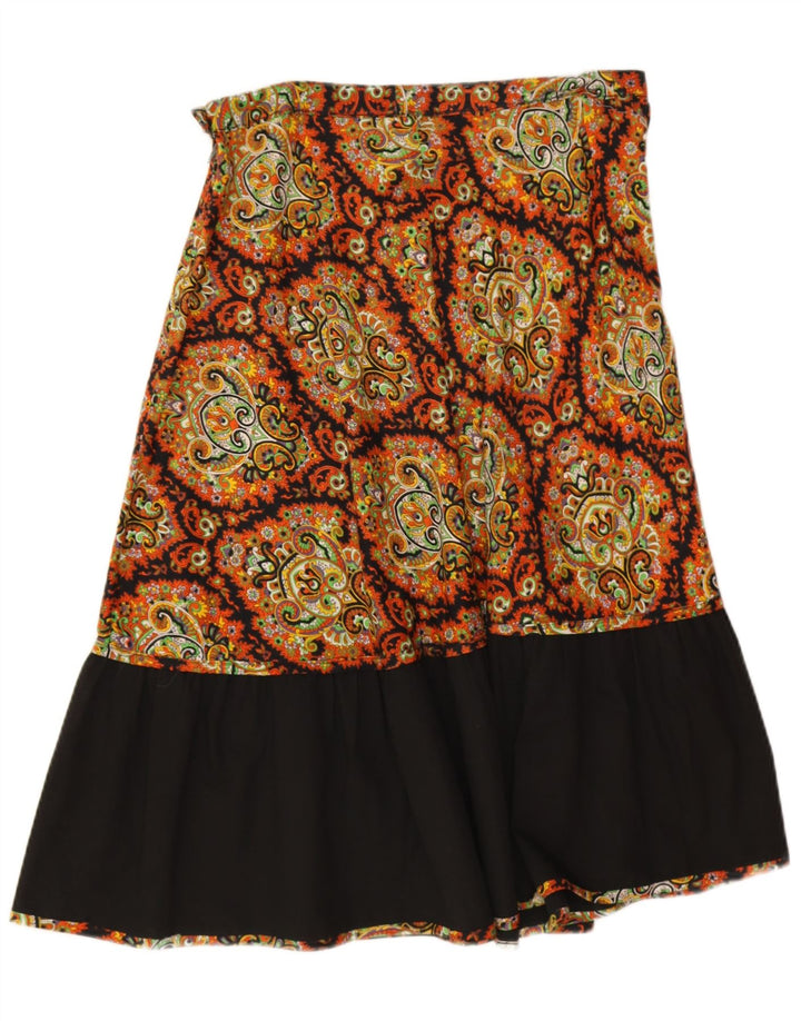 Vintage Womens A-Line Skirt W30 Medium Multicoloured Paisley