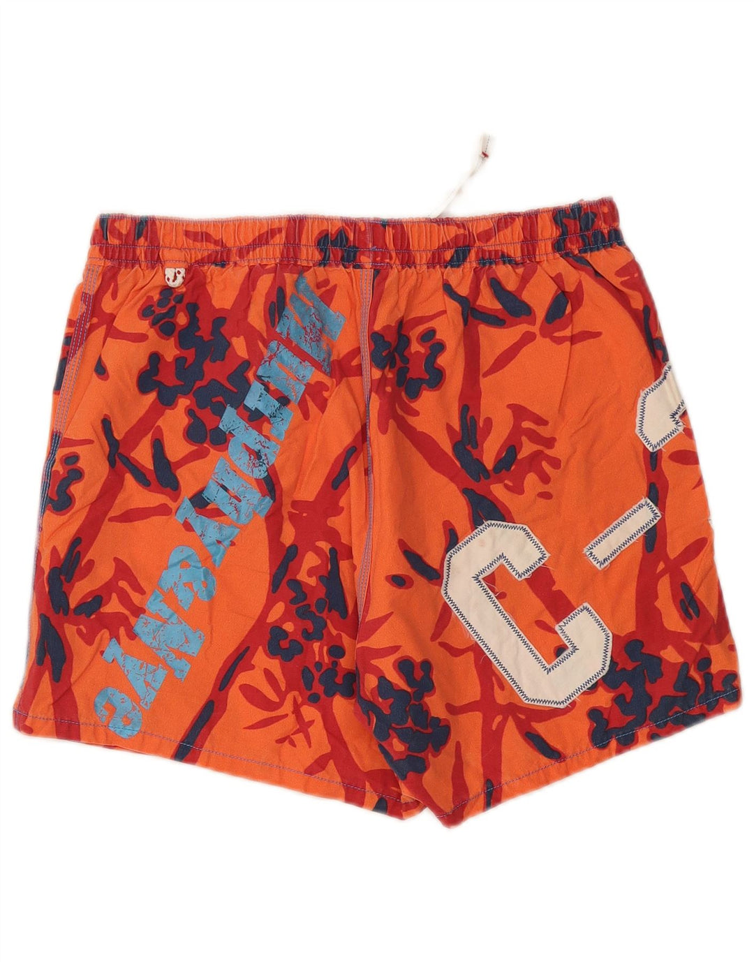 Murphy & Nye Herre grafiske svømmeshorts store orange bomuld