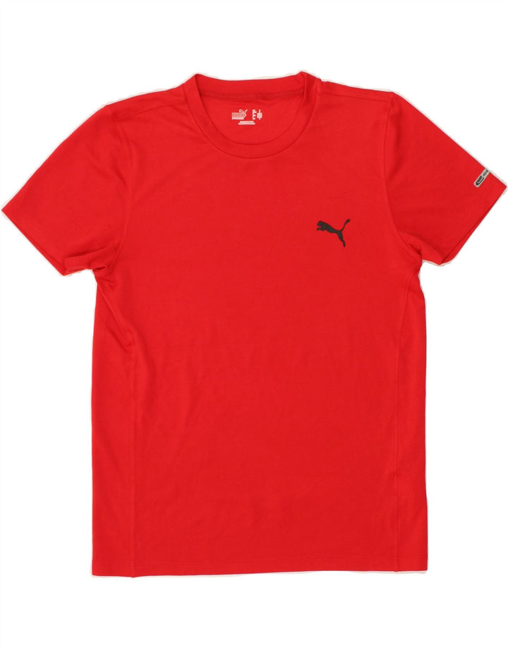 PUMA Mens Graphic T-Shirt Top Small Red Polyester Vintage Puma and Second-Hand Puma from Messina Hembry 
