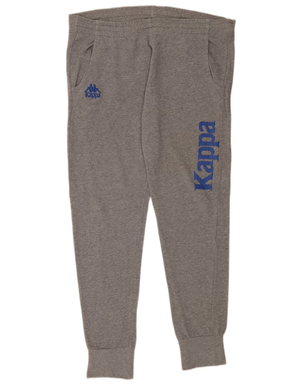 Pantaloni da tuta con grafica Kappa da uomo Joggers 2XL Cotone chiazzato grigio