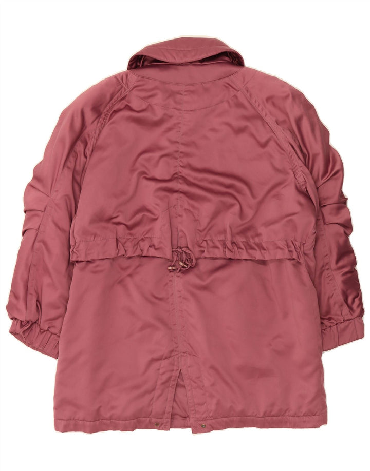 VINTAGE Womens Windbreaker Coat EU 44 XL Burgundy Polyester Vintage Vintage and Second-Hand Vintage from Messina Hembry 