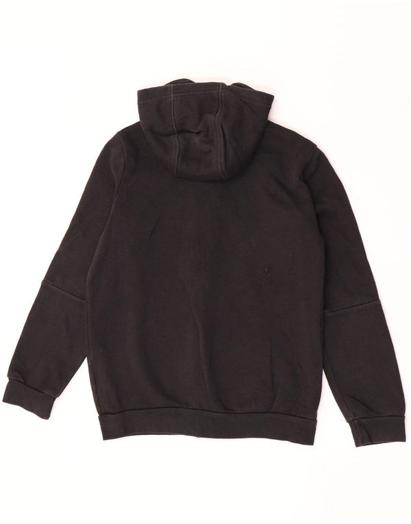 Adidas Boys Zip Hoodie Sweater 11-12 Years Black Cotton