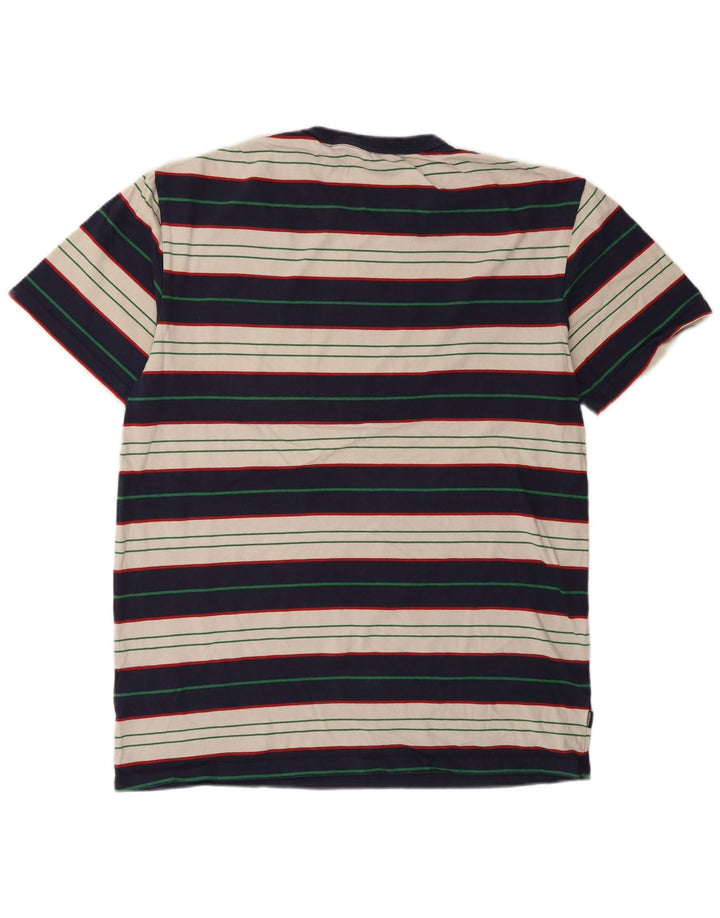 T-shirt da uomo Superdry Top grande in cotone a righe multicolori