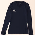 ADIDAS Womens Top Long Sleeve UK 8 Small Navy Blue Vintage Adidas and Second-Hand Adidas from Messina Hembry 