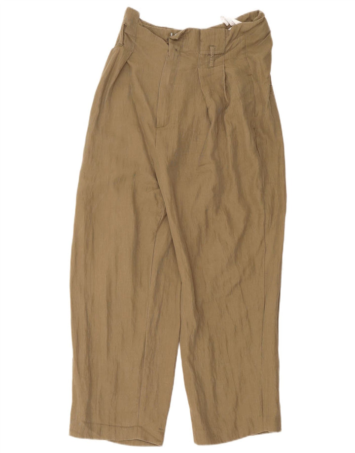 Zara Pantalon Sarouel Femme Moyen W28 L22 Kaki Lyocell