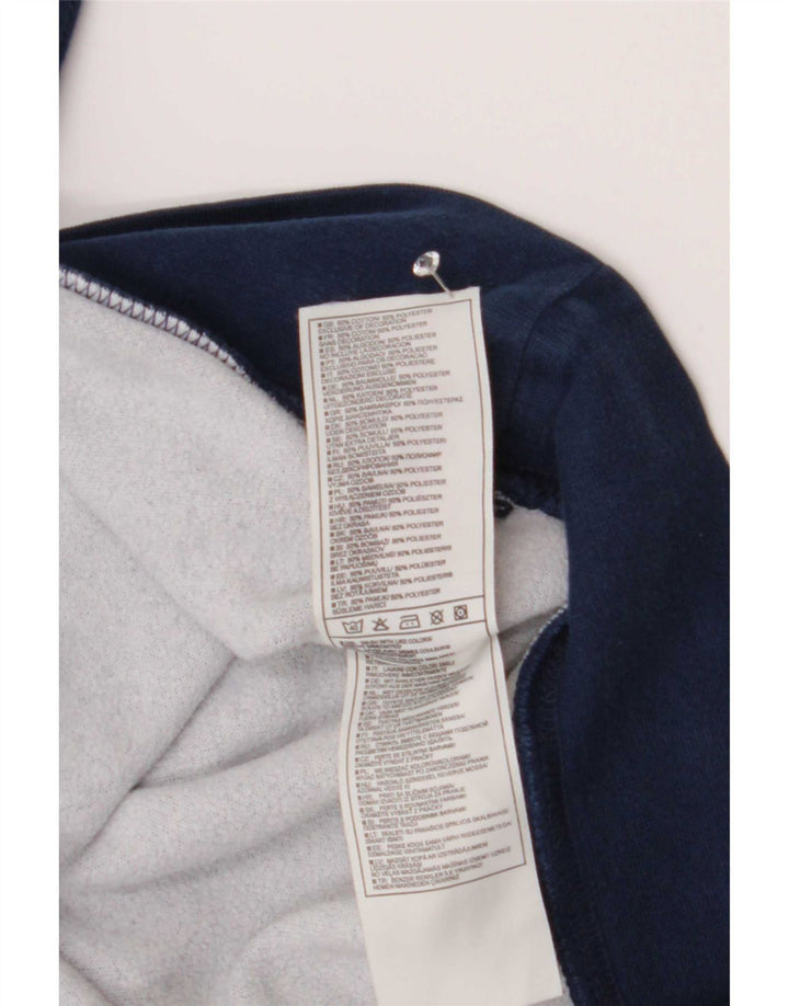 Nike Mens Graphic Sweatshirt Jumper UK 39/41 Medium Navy Blue Cotton