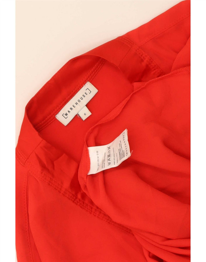 Blusa para mujer Warehouse Top UK 6 XS Poliéster rojo