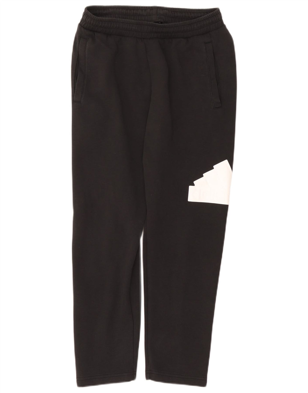 Adidas Mens Graphic Tracksuit Trousers Medium  Black Cotton