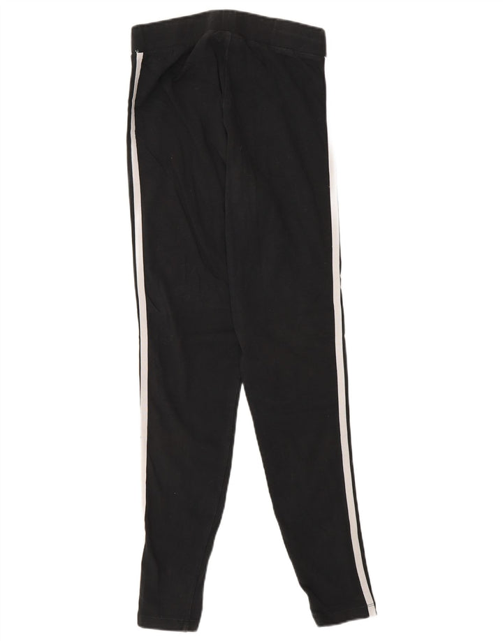 Adidas Womens Leggings UK 10 Small Black Cotton