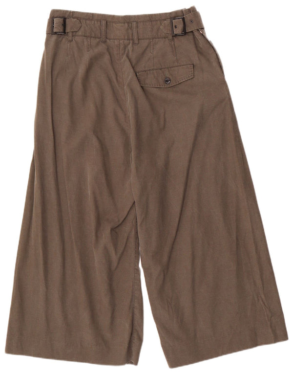 G-Star Damen-Caprihose mit hoher Taille und weitem Bein, W29, L20, Khaki, Lyocell