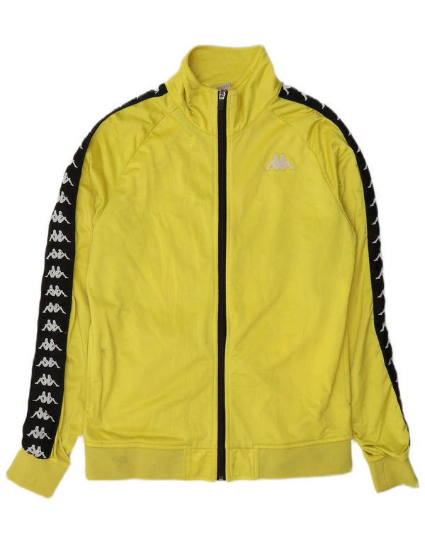 Kappa Veste de survêtement graphique pour femme UK 14 Jaune moyen Colourblock