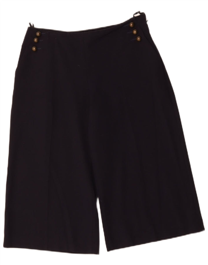Marks & Spencer Bermuda Shorts til kvinder UK 10 Small W30 Navy Blue Polyester