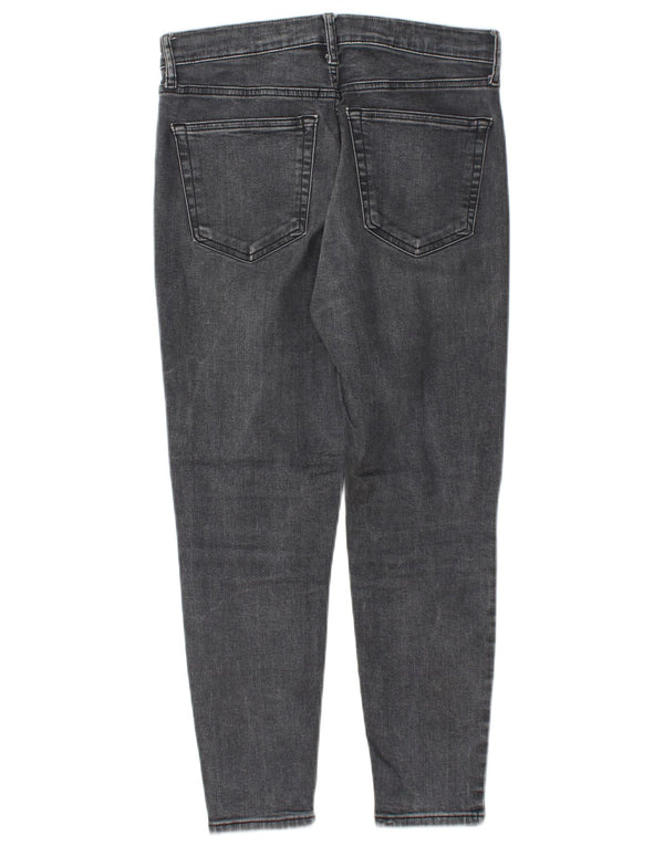Topshop Damen Jamie Skinny Jeans W30 L28 Graue Baumwolle
