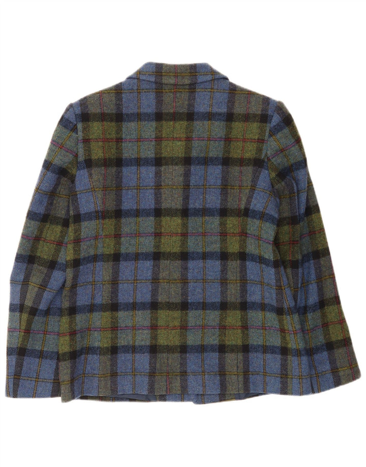 CLEMENT Womens 3 Button Blazer Jacket EU 38 Medium Multicoloured Check