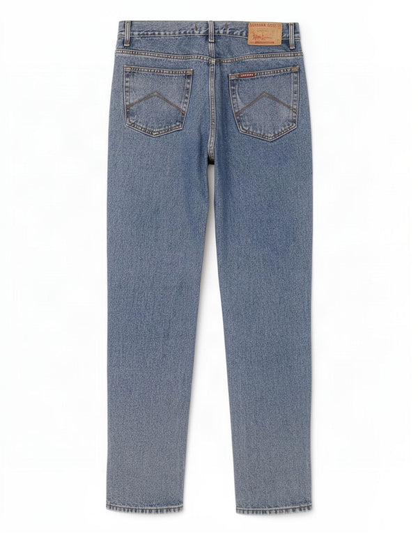 Carrera Mens 700 Regular Straight Jeans W38 L34 Plavi pamuk