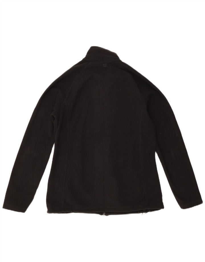 Mountain Warehouse Dame Crop Fleecejakke UK 10 Lille Sort Polyester