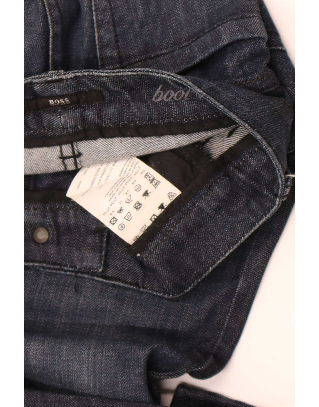 Женские джинсы Bootcut Hugo Boss W27 L28 Темно-синие, хлопок