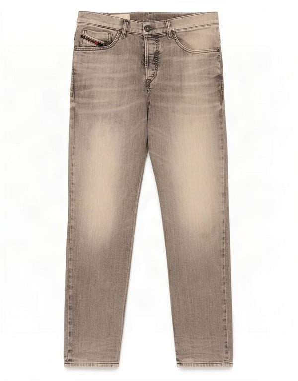 Diesel Mens D-Fining Tapered Jeans W32 L32 Grey Cotton