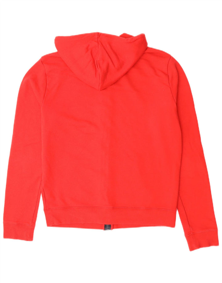 Tommy Hilfiger Mens Graphic Zip Hoodie Sweater Medium Red Cotton