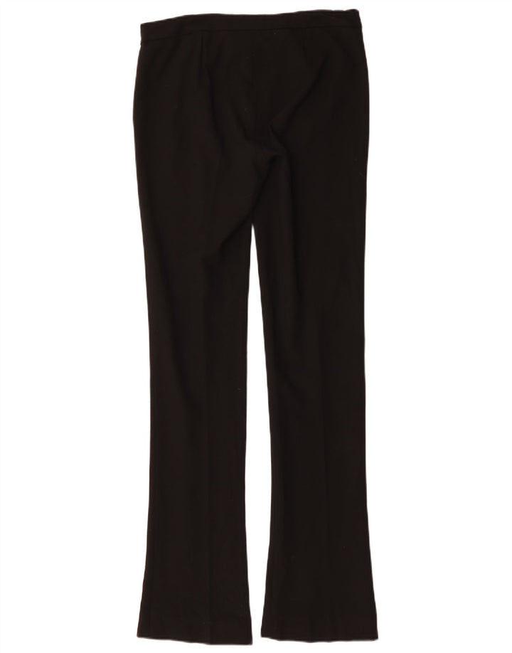 Trussardi Damen Bootcut-Anzughose IT 40 Small W30 L34 Schwarz Polyester