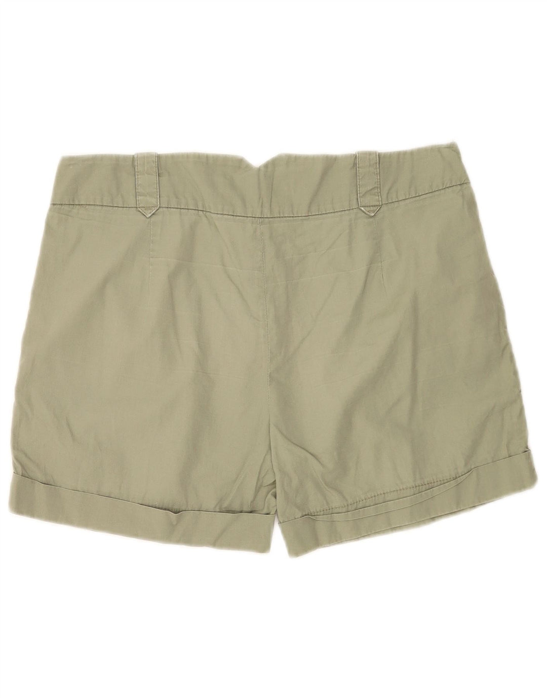 Zara Womens Pegged Chino Shorts Medium W28 Green Cotton