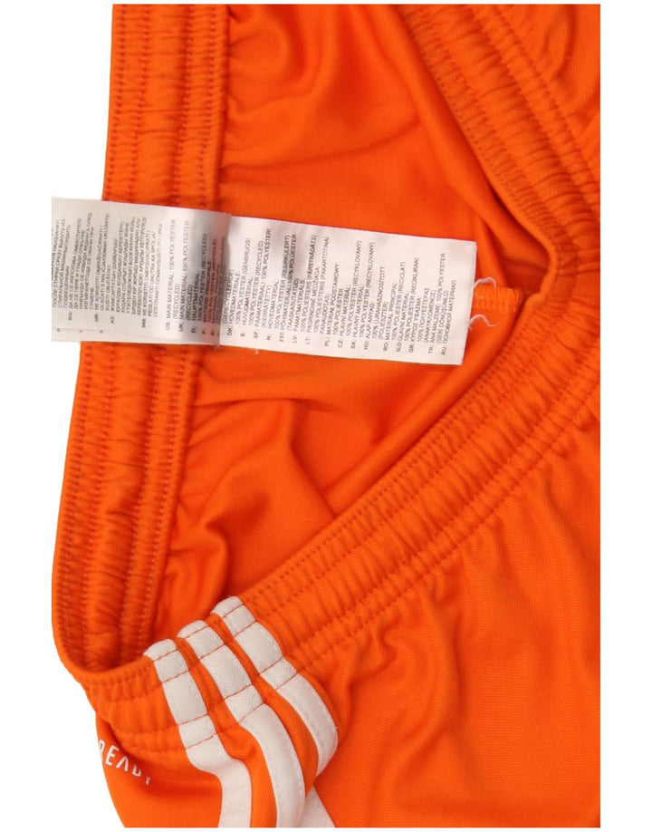 Adidas Mens Aeroready Sport Shorts Small Orange Polyester