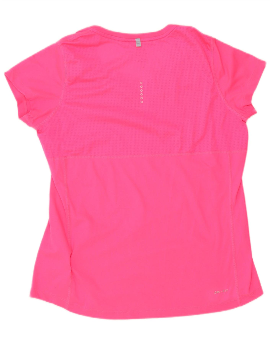 Nike Dame Dri Fit T-Shirt Top UK 14 Stor Pink Polyester