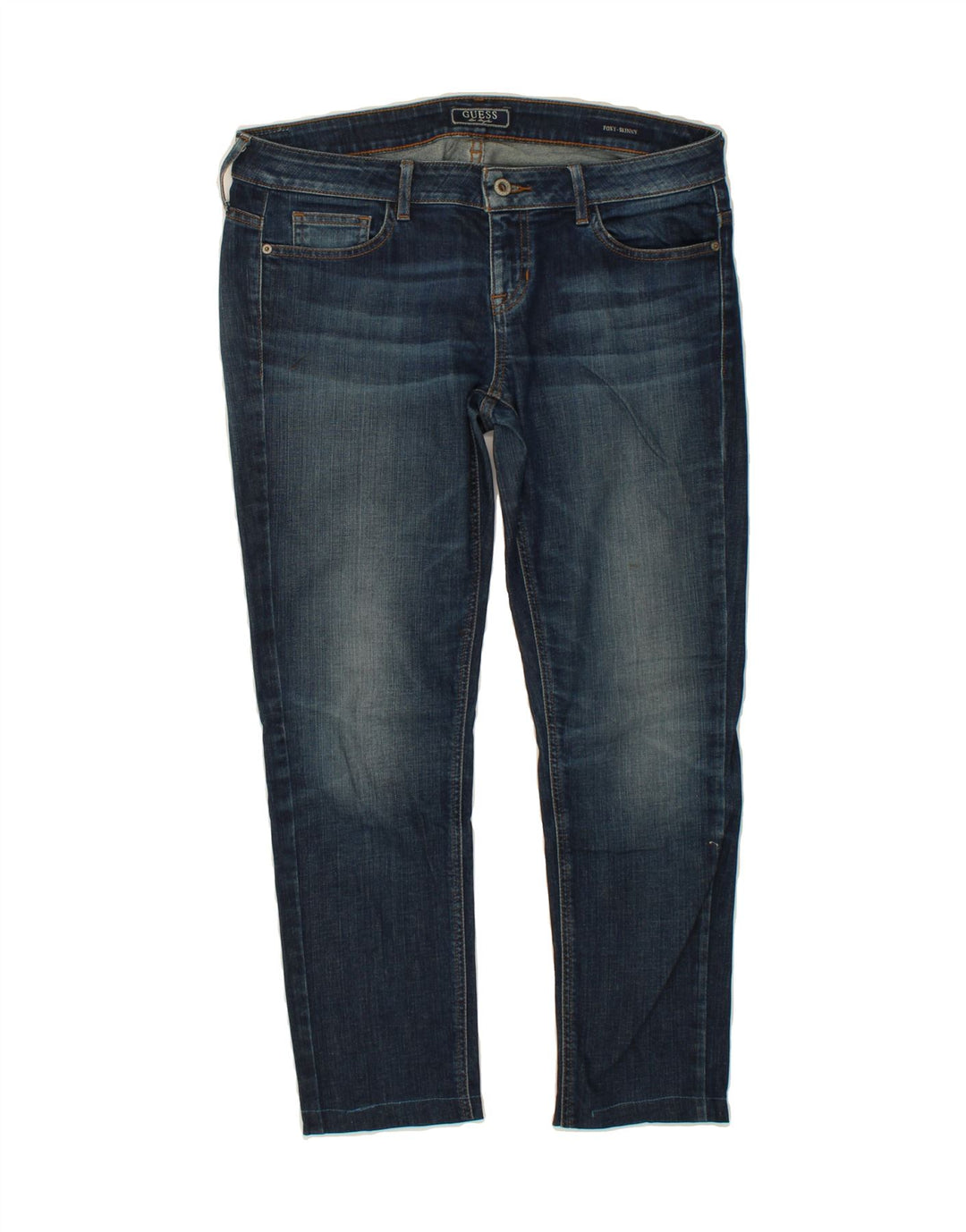 GUESS Womens Foxy Skinny Jeans  W31 L26 Blue Vintage Guess and Second-Hand Guess from Messina Hembry 